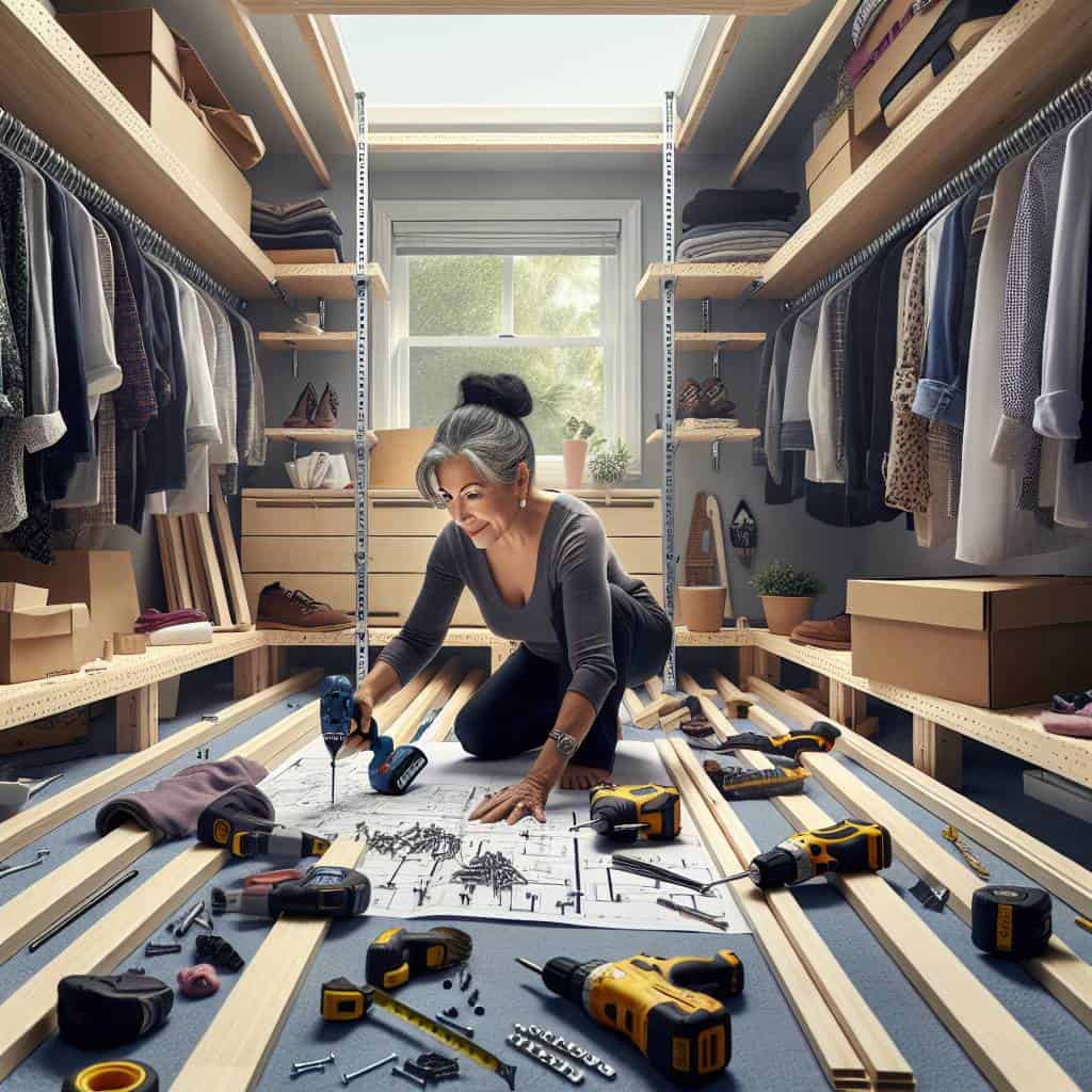 How to build your own closet organizer system