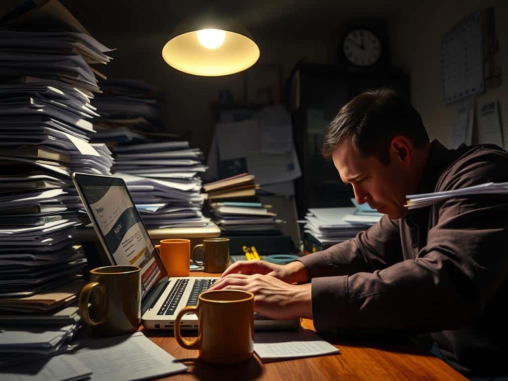 Signs of work addiction